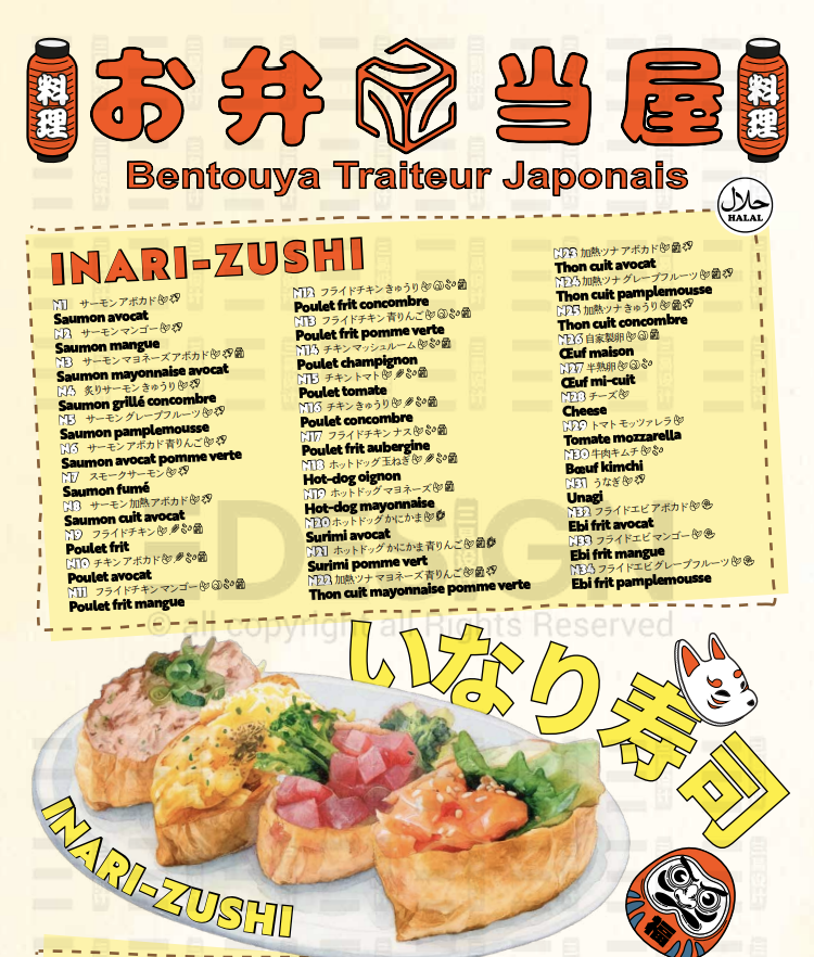Menu page 1